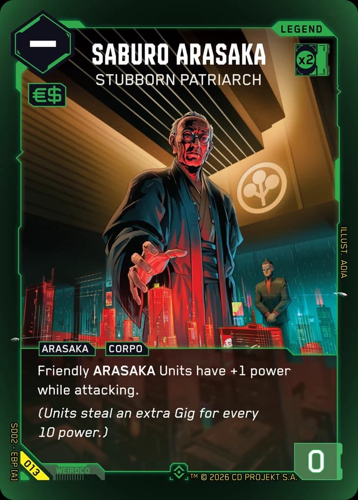 Saburo Arasaka — Stubborn Patriarch - Green Legend