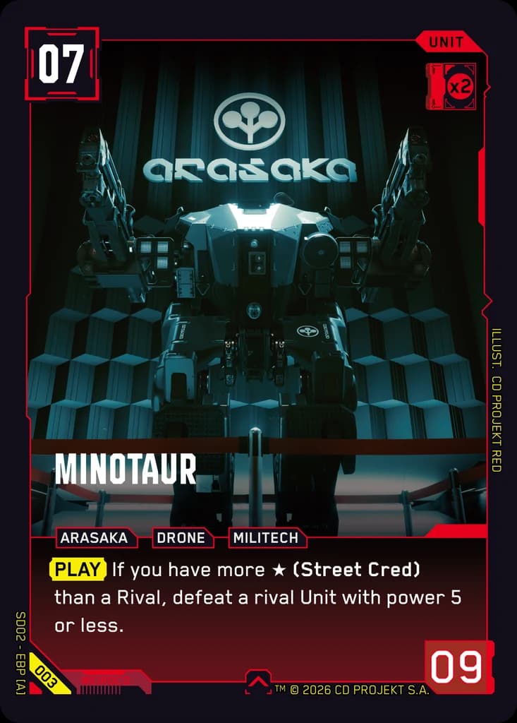 Minotaur - Red Unit, cost 7